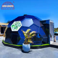 6M Blue Honeycomb Glass Dome House | Insulated Double Glazed Dome for Living & Glamping | Mauritius Project